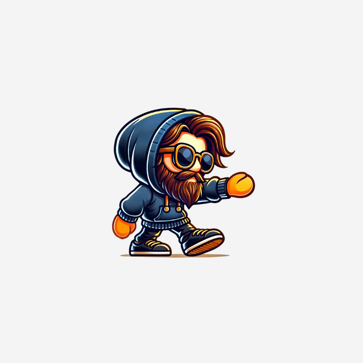 Standables Figur Person mit Entschlossenheit